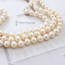 Quality Cultured Pearl 3 Row Choker with Sapphire & Diamond Clasp