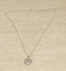 Vintage Silver Heart Locket and Chain