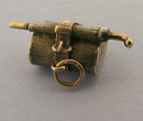 Antique Victorian Edwardian Novelty Silver Guilt Umbrella on Roll Charm