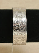 Vintage Silver Hinged Cuff Bangle