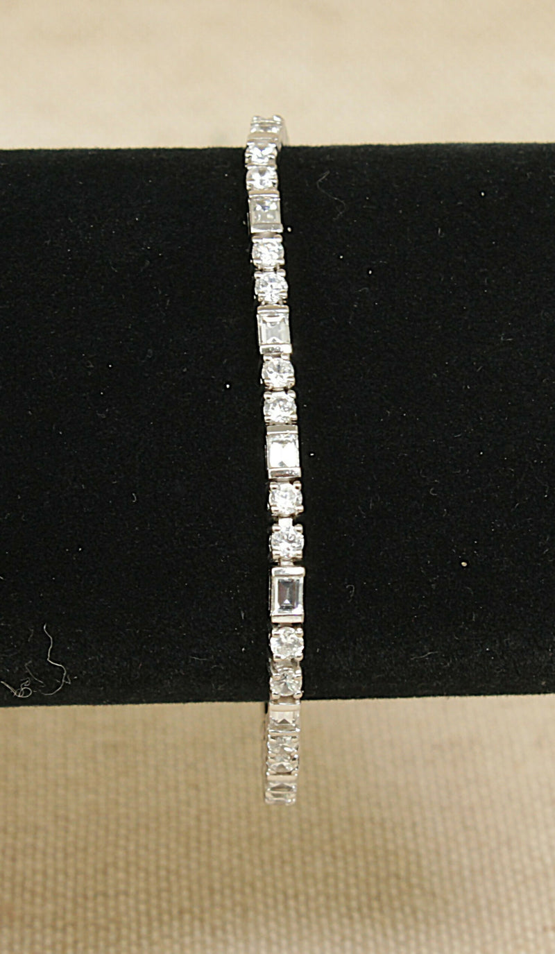 Silver & CZ Tennis Bracelet