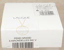 Classic Lalique Hirondelles Three Swallows Crystal Pendant – Vermeil Gold on Silver
