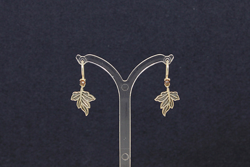 Silver Thomas Sabo Leaf Earrings