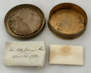 Early 19th Century Gilt Metal Memorial Miniature Picture Box.