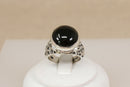 Distinctive Silver & Garnet Designer Ring by Suarti