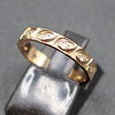 9ct gold spinel set full eternity ring
