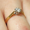 18ct gold diamond solitaire