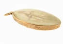 Georgian Navel Interest Gold Mourning Pendant