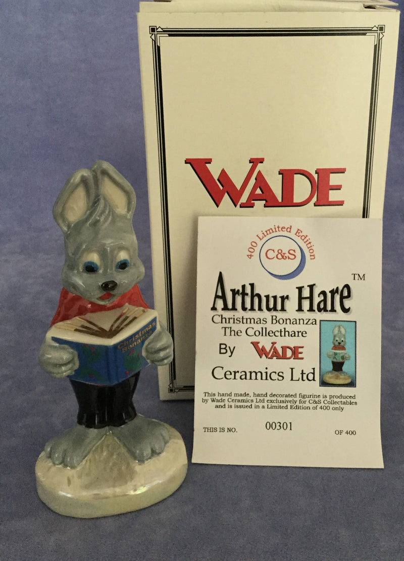 Wade Arthur Hare figurine Wade Red top Arthur Hare Wade Xmas Bonanza figurine 1998