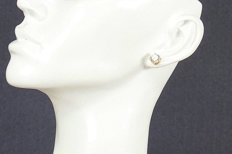 9ct Gold & Crystal Pendant, Chain & Earring Set