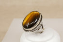 Impressive Silver Tiger’s Eye Statement Ring