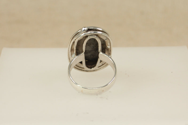 Silver & Jasper Designer Ring