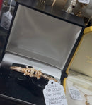 18 ct Gold Set With Diamonds Bangle