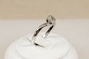 Stylish Argentium Silver & Diamond Twist Ring – 0.25ct Diamond Total