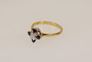 Vintage18ct Gold Sapphire & Diamond Ring