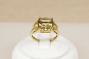 Striking 9ct Gold Honey Citrine Statement Ring – Hallmarked 9ct Gold