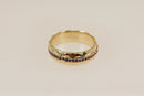 Stunning Heavy 9ct Welsh Gold & Sapphire Wedding Band by Clogau - Boxed