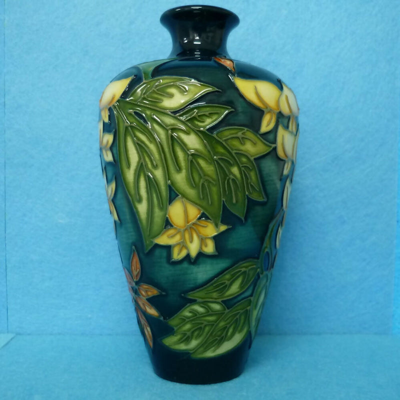 Moorcroft Vase (6.10 inch) in the Wisteria Design by Philip Gibson