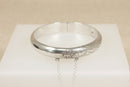 Vintage Silver Hinged Bangle