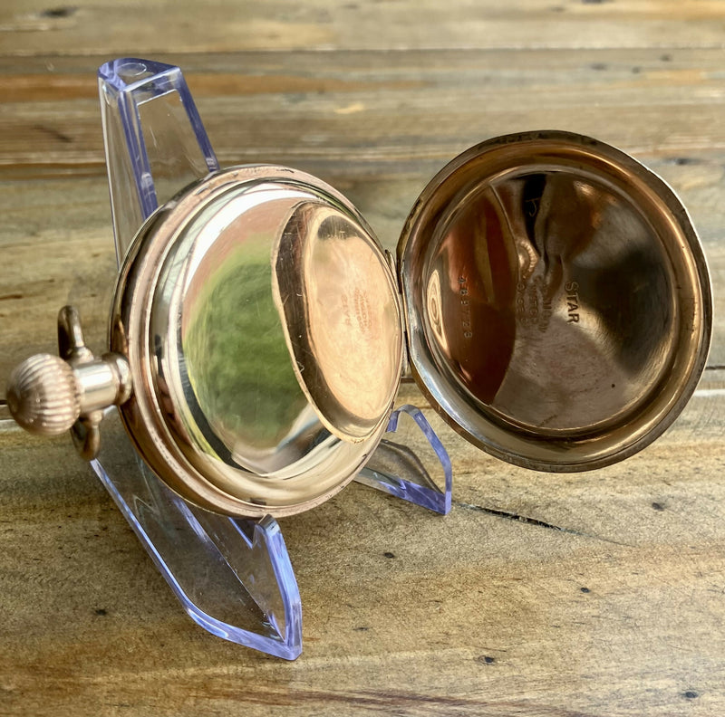 Gold Plated Half Hunter Pocket Watch