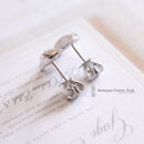 18ct White Gold Diamond Earrings