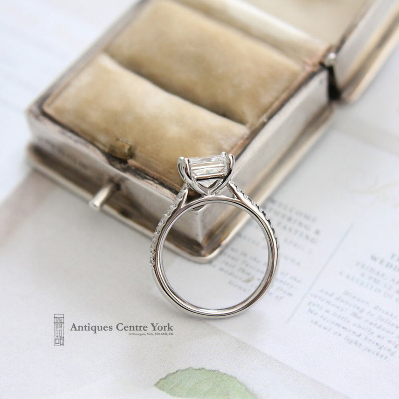 Platinum Certified Princess Cut Diamond Solitaire 1.53cts