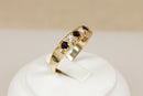 Vintage 9ct Gold ‘Edwardian’ Style Sapphire & Diamond Ring – Birmingham 1986