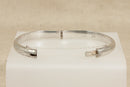 Vintage Silver Hinged Bangle