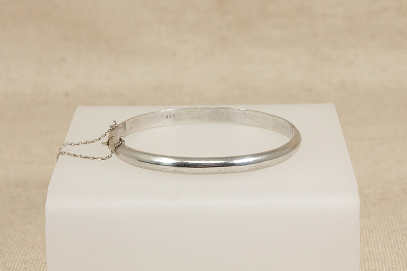 Silver Hinged Bangle