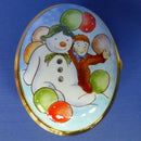 Border Fine Arts The Snowman James Balloons Enamel Trinket Box A4001 (Boxed)