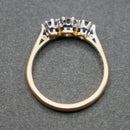 18ct gold diamond trilogy ring