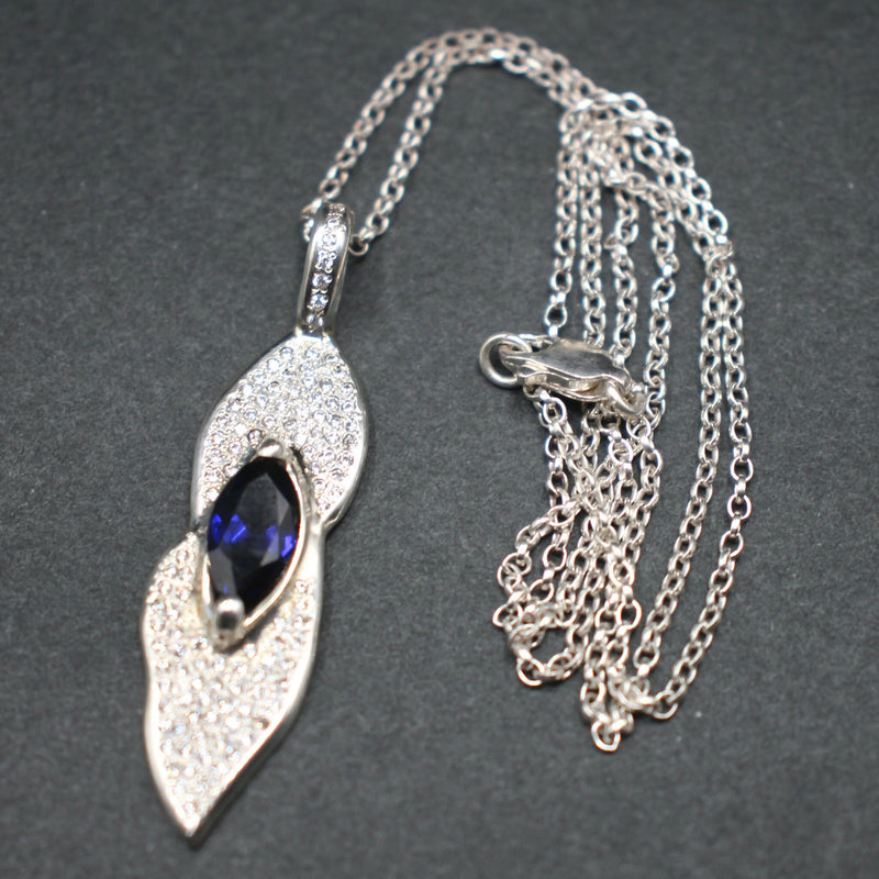 Jake-Silver-pendant-set-with-synthetic-sapphire-and-cz-pa-161b