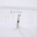 Platinum Princess Cut Diamond 0.65ct Half Eternity Ring