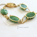 Chinese Vintage 14ct Jade Bracelet