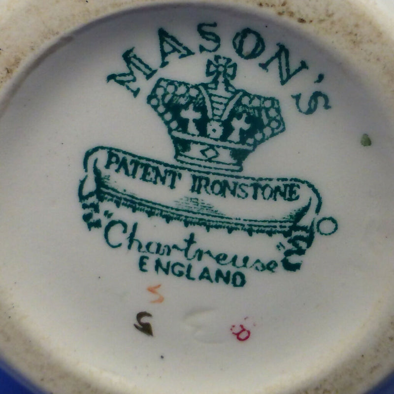 Masons Ironstone Chartreuse Indian Vase