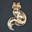 Fox brooch