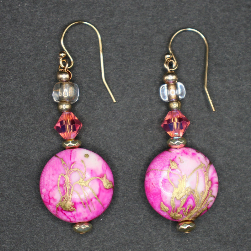 Bridget-Pink-resin-and-crystal-drop-earrings-lp-090a