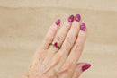 Stunning & Classic 18ct Gold Ruby & Diamond Trilogy Ring – Birmingham 2000