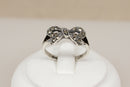 Pretty Art Deco Silver & Marcasite Bow Ring – Circa 1930s