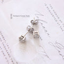 Platinum Diamond Single Stone Earrings 0.62ct