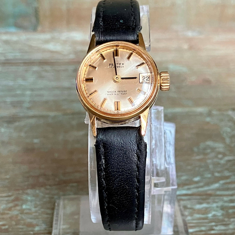 Vintage Ladies Gold Plated Perfex Watch | Manual Wind