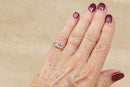 Classic Sterling Silver Amethyst ‘ Rose de France’ Trilogy Ring