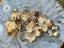 Vintage Christian Dior Cascade Leaf Gold Plated Brooch in CD Box