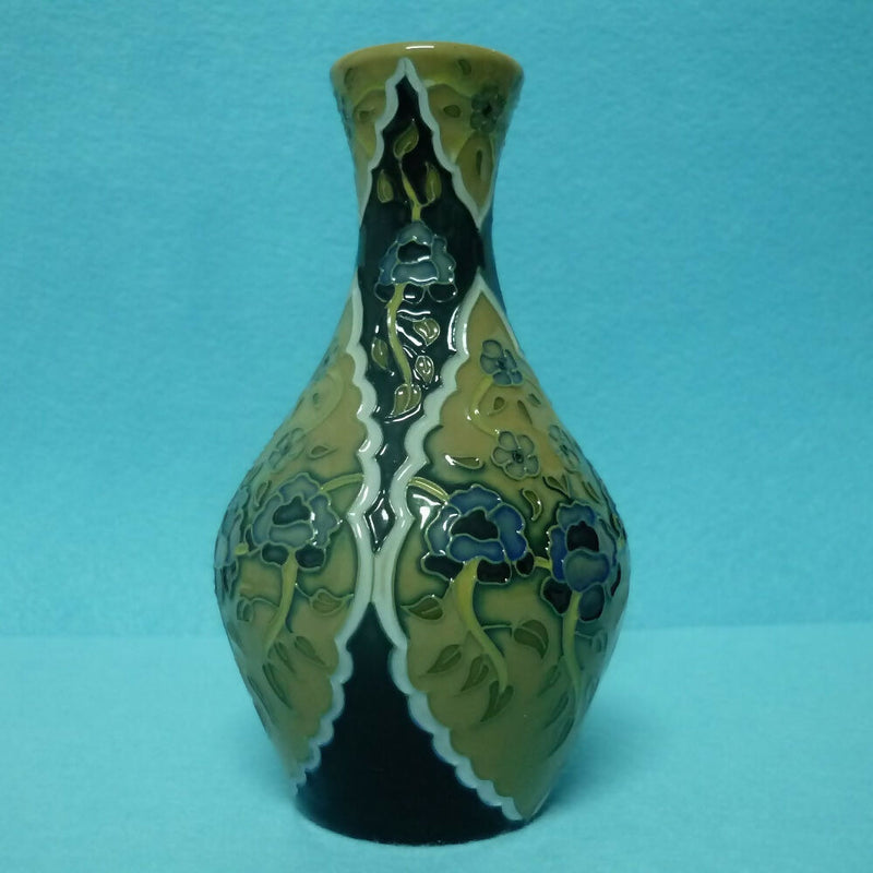 A Limited Edition Moorcroft Vase in the Faience Bouquet Design