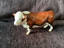 Beswick Bull Beswick Hereford Polled Bull figure Beswick Hereford figurine Beswick Cattle Model number 2549A