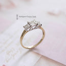 18ct Princess Cut Diamond 1.50cts Three Stone Ring