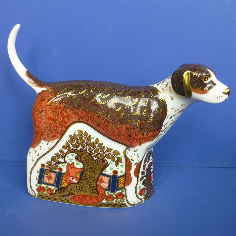 Royal Crown Derby Paperweight - Foxhound Dog