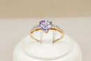 14ct Gold Tanzanite & Diamond Ring