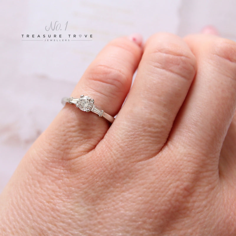 Platinum Diamond Solitaire 0.45ct