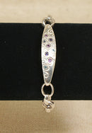 Silver Multi Gem Bracelet by Dower & Hall